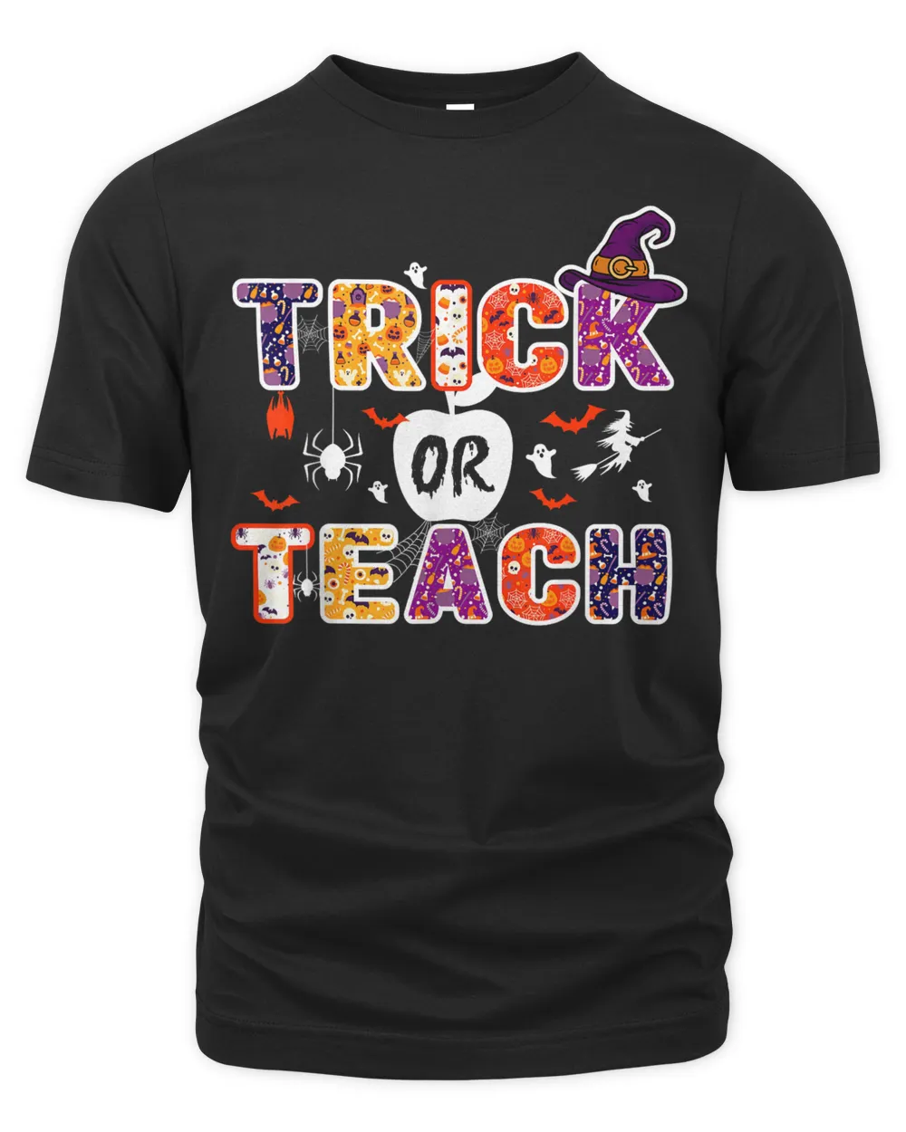 Trick Or Teach Funny Teacher Halloween Costume 2023 Gifts Shirt Unisex Premium T-Shirt black s