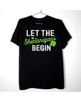 St Patricks Day Teacher Let The Shenanigans Begin Womens Shirt Unisex Standard T-Shirt black s