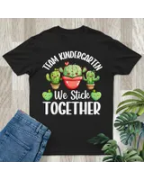 Team Kindergarten We Stick Together Cactus Back To School Shirt Unisex Standard T-Shirt black s